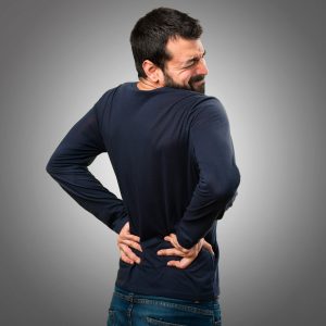 Man with back pain